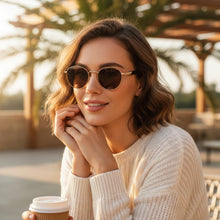 Brown Round Sunglasses For Men & Women