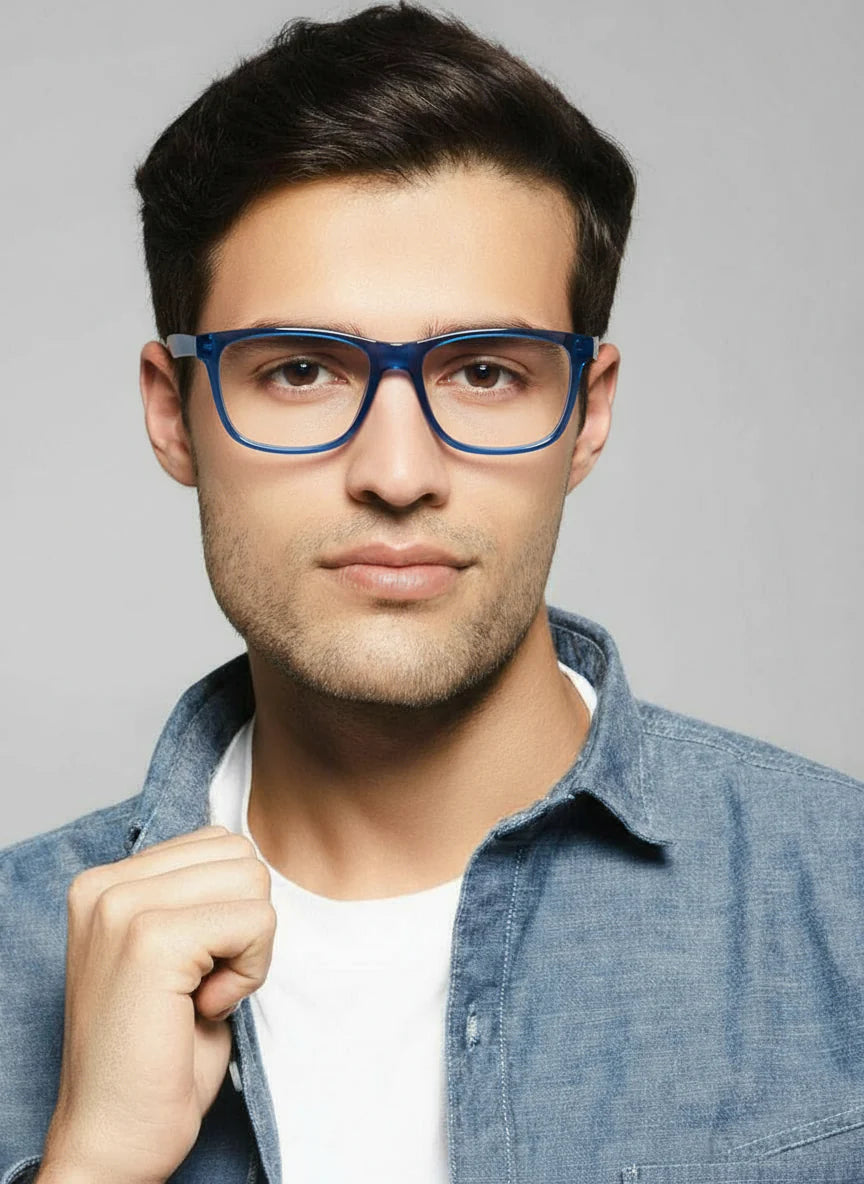 Urban Matte-Icy White Transparent Eyeglasses & Computer Glasses For Men & Women