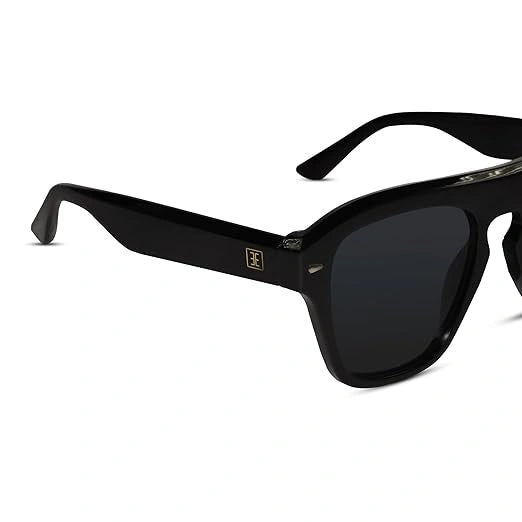 Candy |Black Rectangular Sunglasses For Men & Women ELS3645-BLK