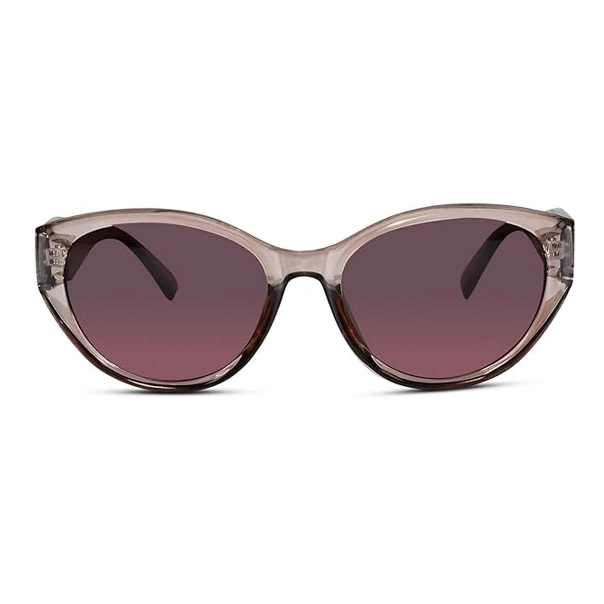 Candy|Crystal Brown Stylish Cateye Sunglasses For Women LKS9111-BRN
