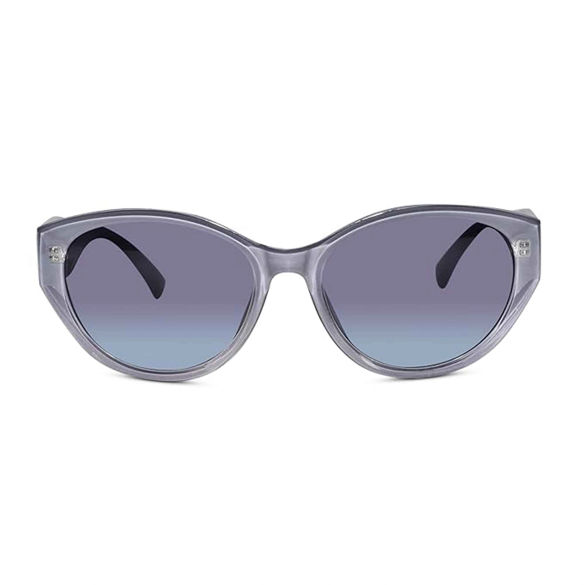 Candy | Crystal Gray Stylish Cateye Sunglasses For Women LKS9111-GRY