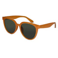 Full view Lenskandy Classic dark orange cat eye sunglasses for women timeless frames with Non allergic material
