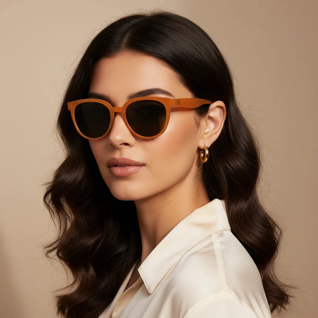 Candy | Orange Cateye Sunglasses For Women ELS1005-ORG