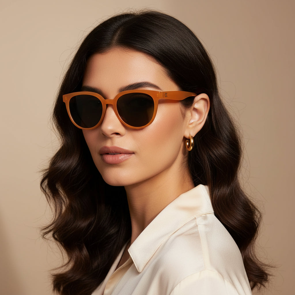 Candy | Orange Cateye Sunglasses For Women ELS1005-ORG