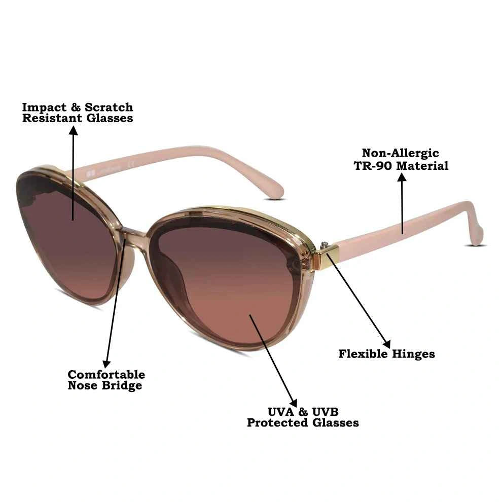 Candy |  Pink Cateye sunglasses for Women  LKS53047-PNK