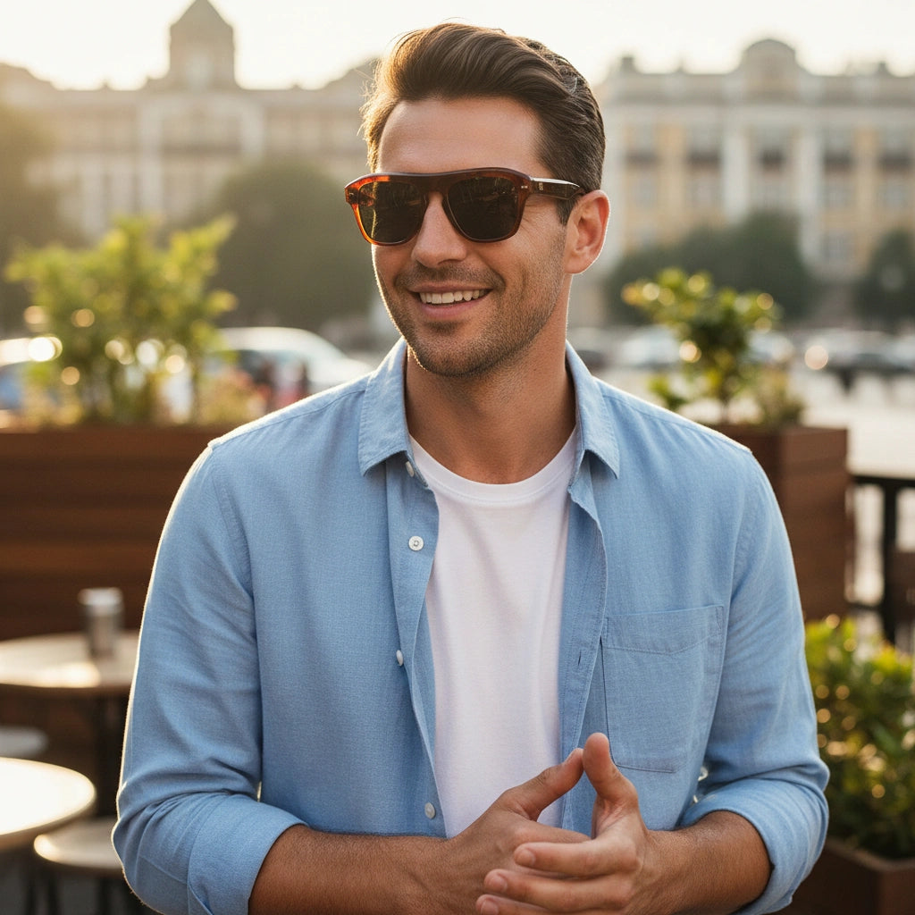 Candy | Red Rectangular Sunglasses For Men & Women ELS3645-Red