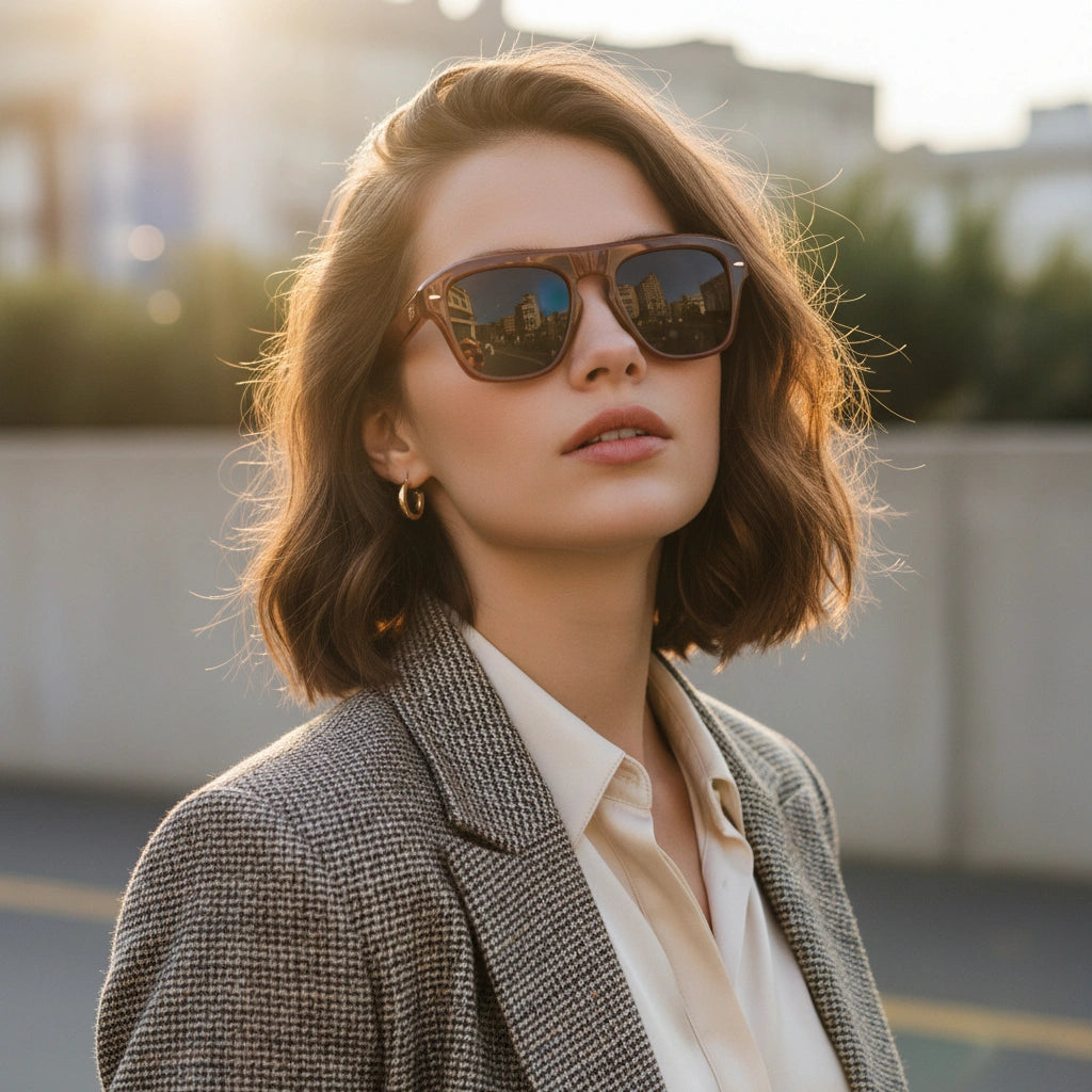 Candy | Red Rectangular Sunglasses For Men & Women ELS3645-Red