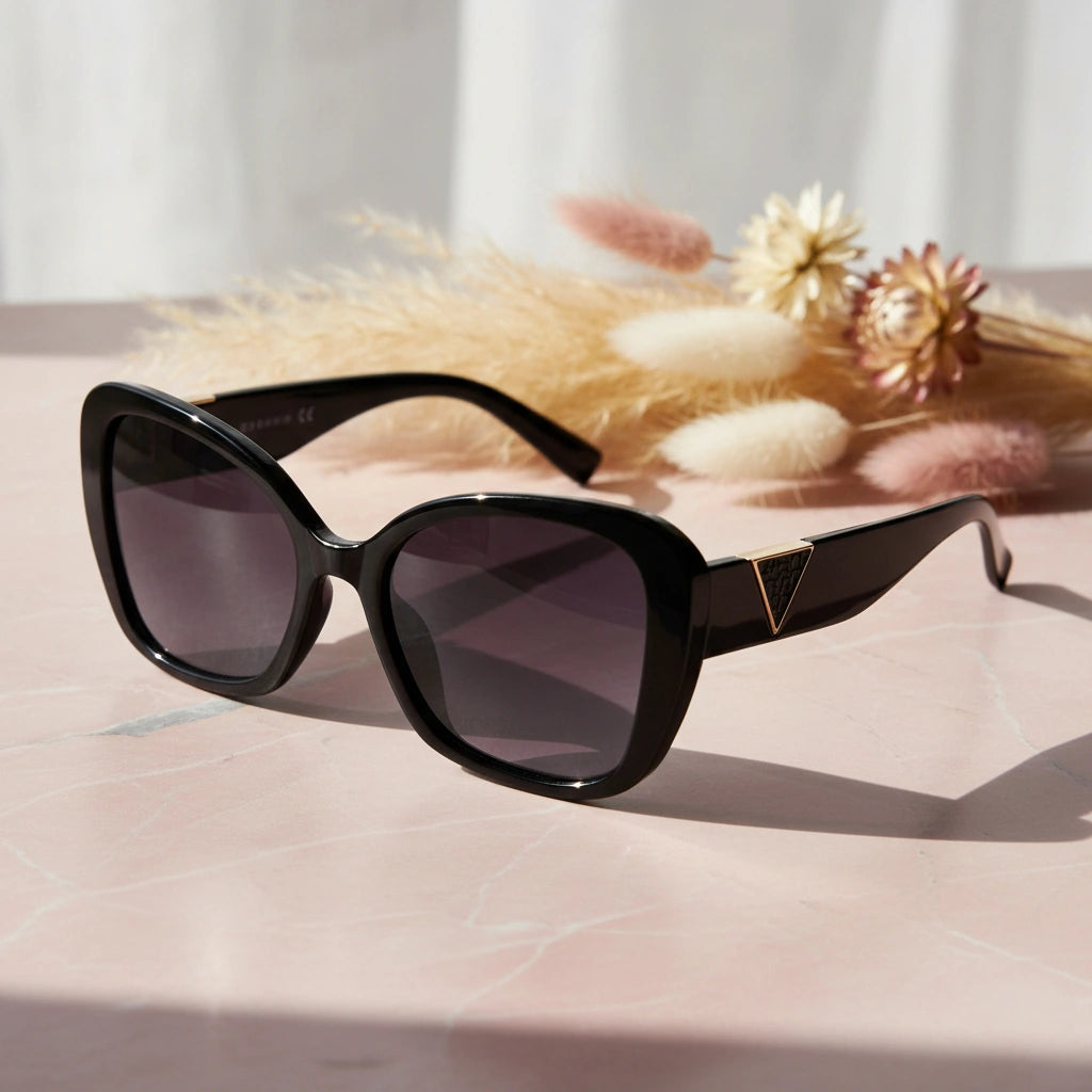 Candy | Stylish Black Cateye Sunglasses For Women LKS53049-BLK