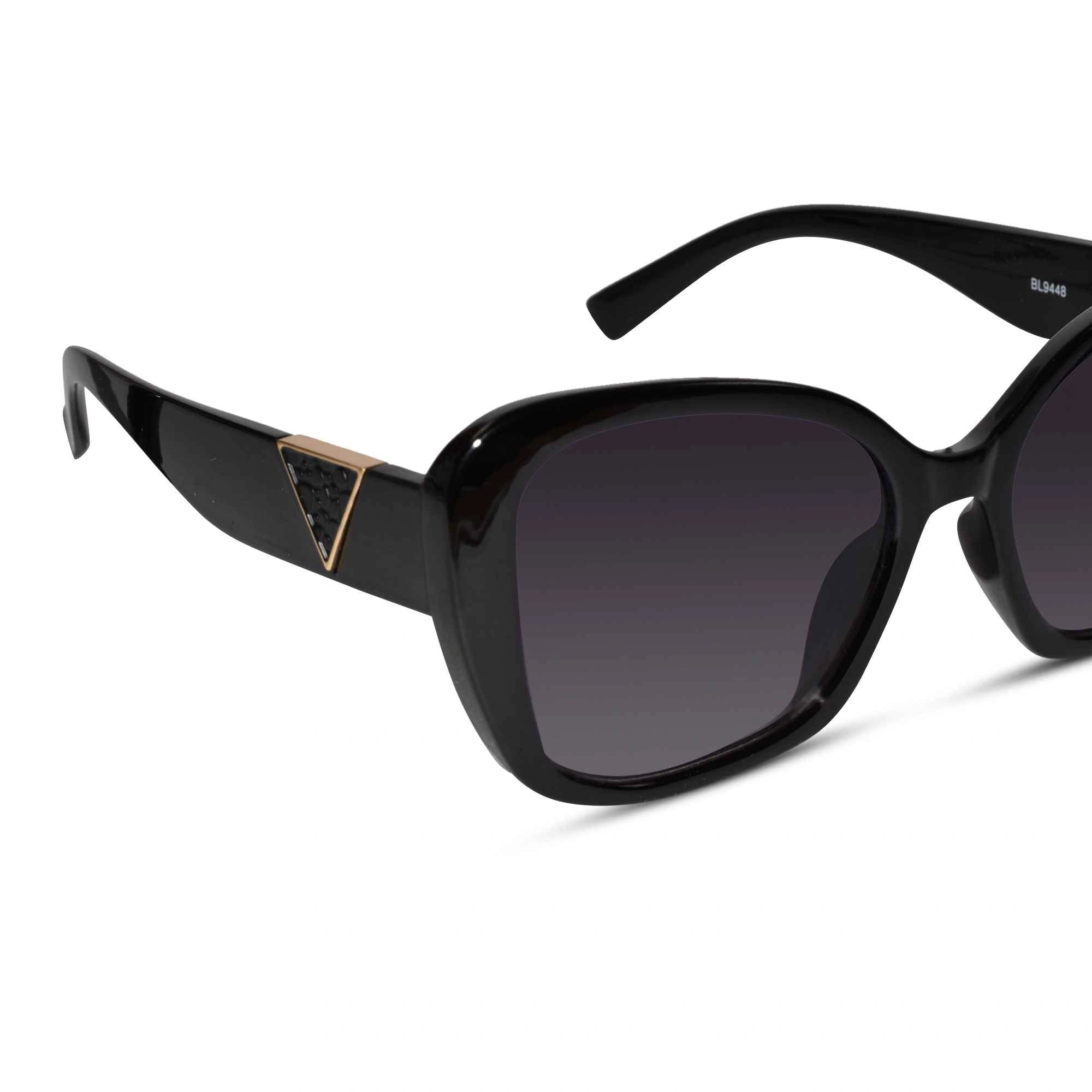 Candy | Stylish Black Cateye Sunglasses For Women LKS53049-BLK