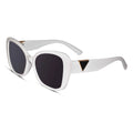 Try Lenskandy white frame Women Sunglasses. UV-protected fashionable college shades