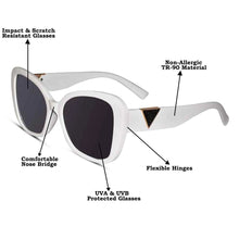 Candy | Stylish White Cateye Sunglasses For Women