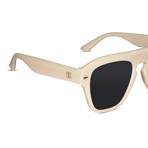Candy |White Rectangular Sunglasses For Men & Women ELS3645-White
