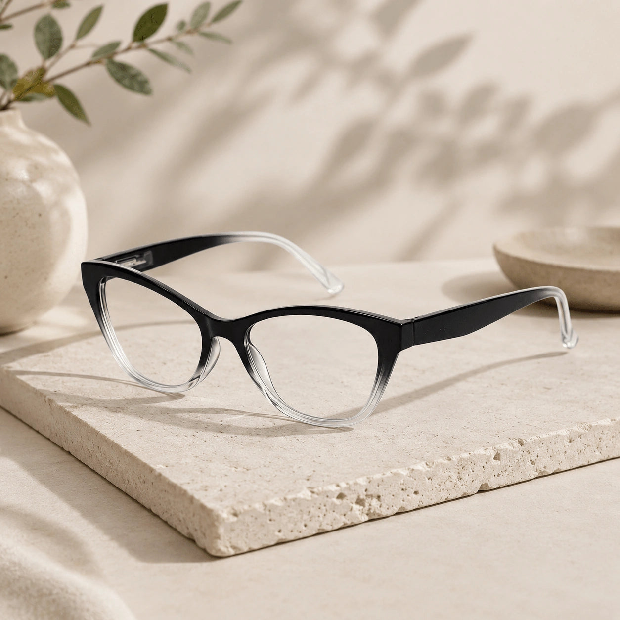 Cateye Women Reading Glasses LKRUR162-BLK