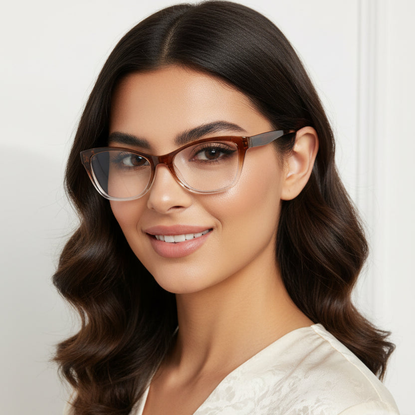 Cateye Women Reading Glasses LKRUR162-BRN