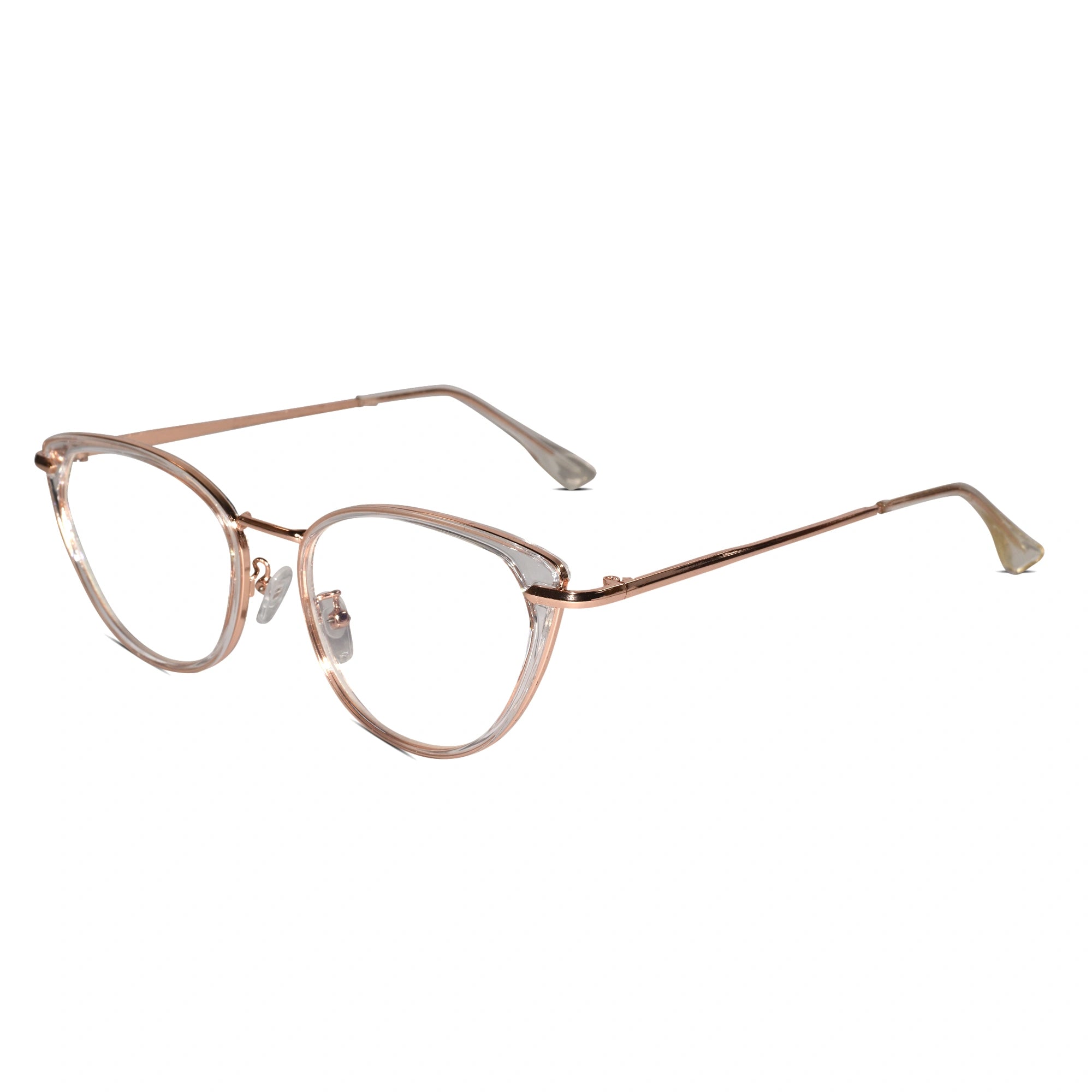 Cateye black eyeglasses for women LKE1306-TRANS