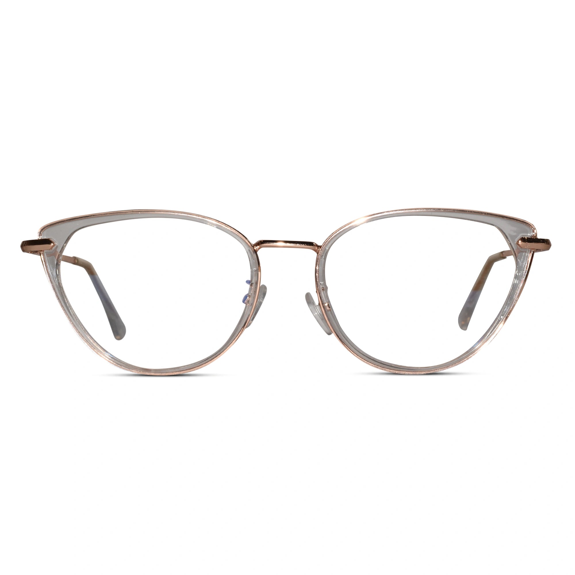 Cateye black eyeglasses for women LKE1306-TRANS