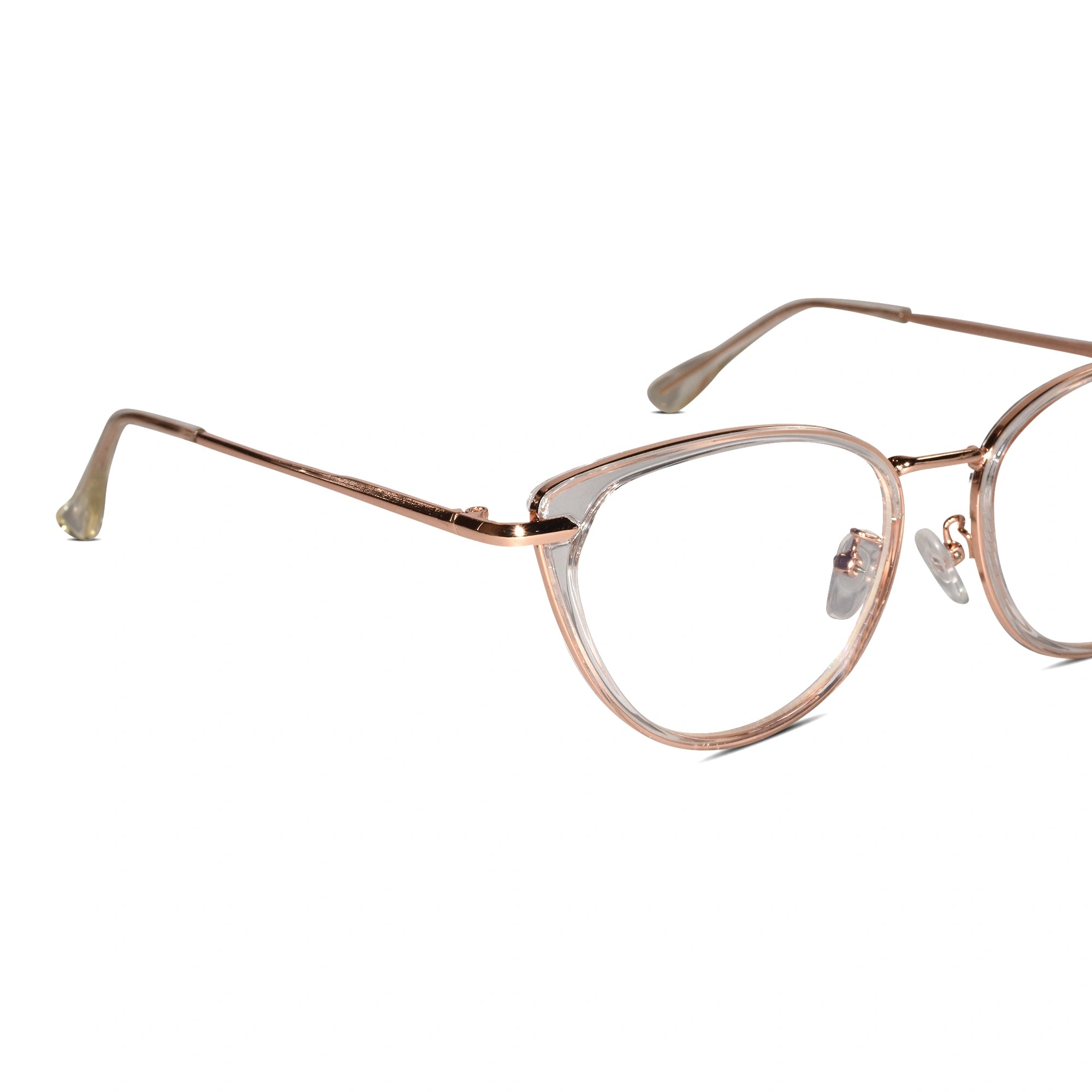 Cateye black eyeglasses for women LKE1306-TRANS