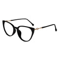 Cateye black eyeglasses for women LKE30313-BLK