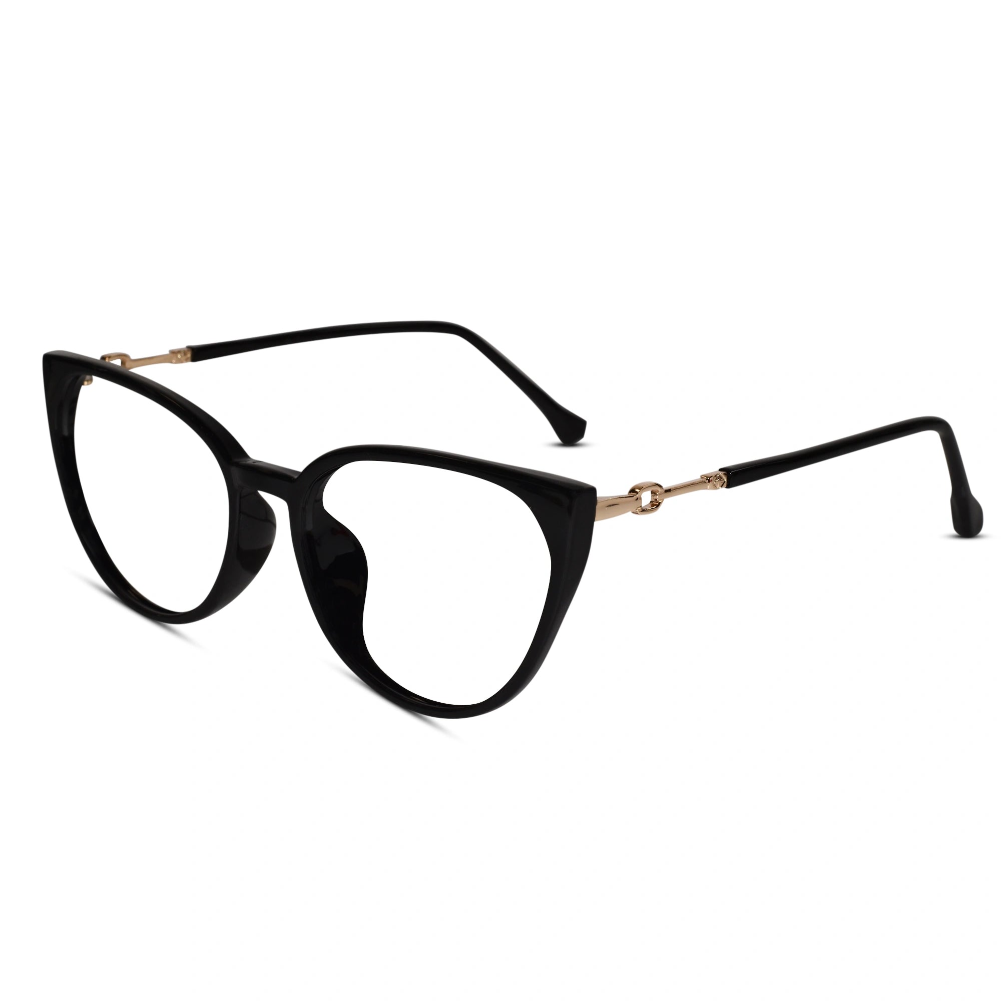 Cateye black eyeglasses for women LKE30313-BLK