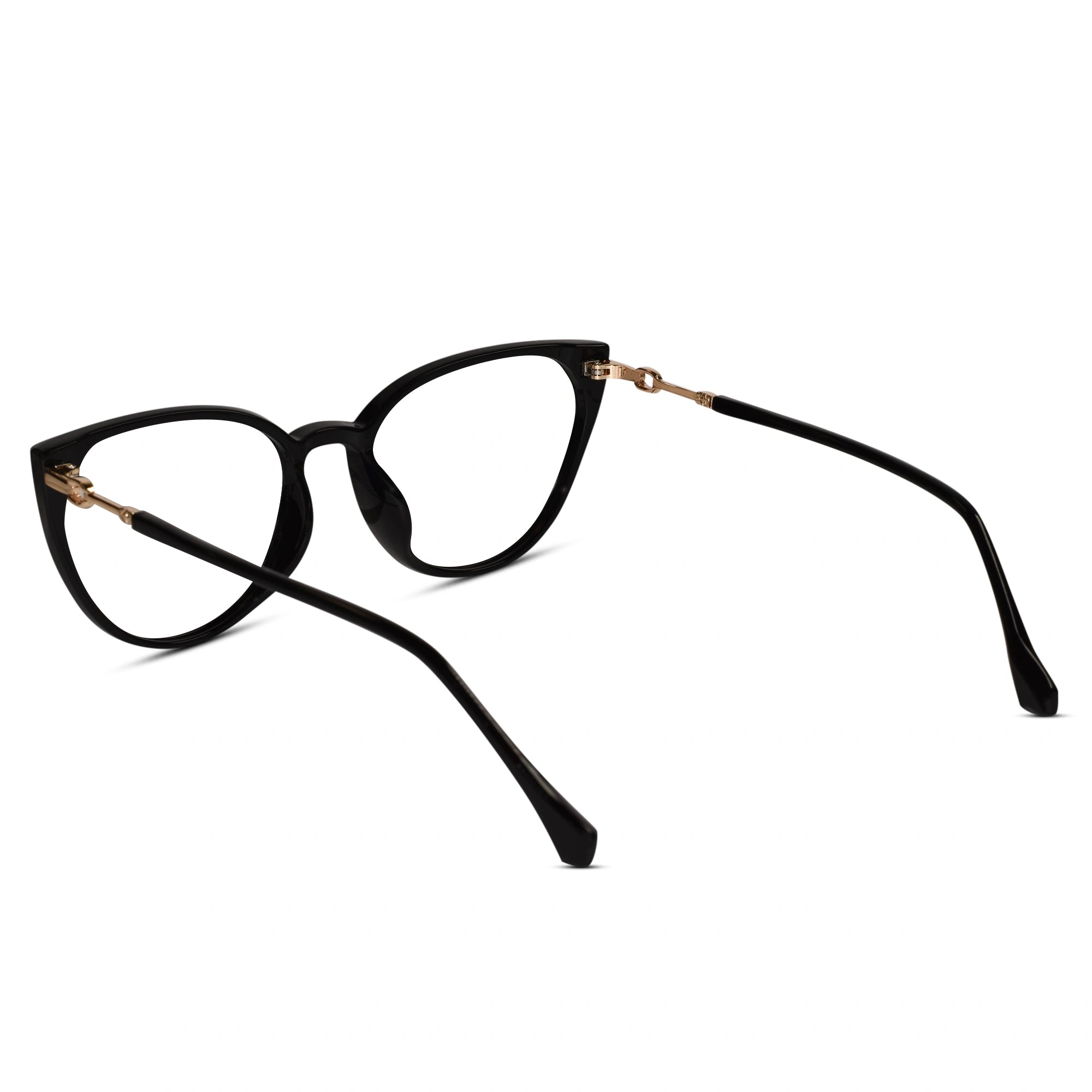 Cateye black eyeglasses for women LKE30313-BLK