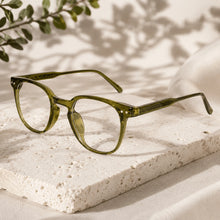 Changing Transparent Green Eyeglasses For Women