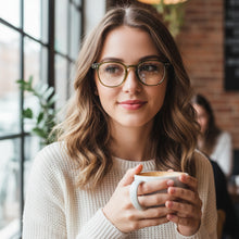 Changing Transparent Green Eyeglasses For Women