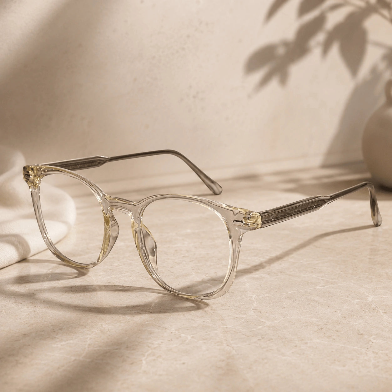 Changing Transparent Wayfarer Eyeglasses For Women LKE52613-TRANS