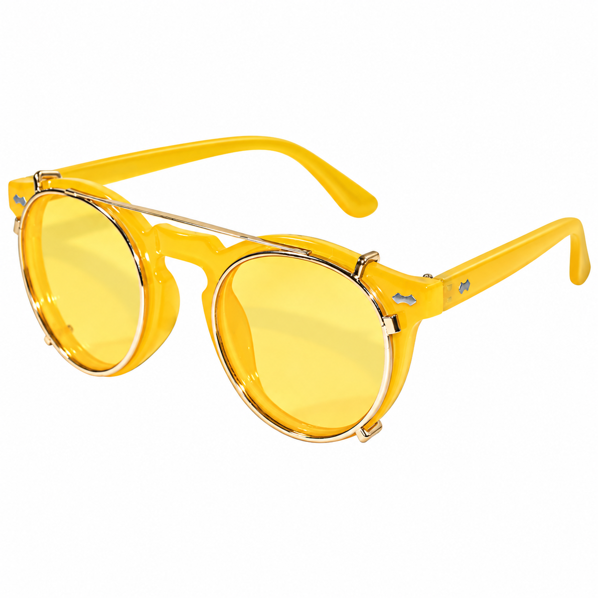 New Arrival Yellow Clip On Glasses