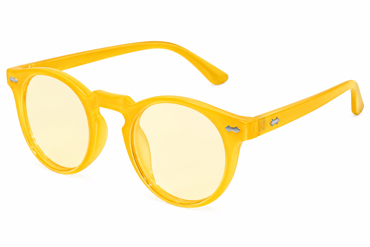 New Arrival Yellow Clip On Glasses
