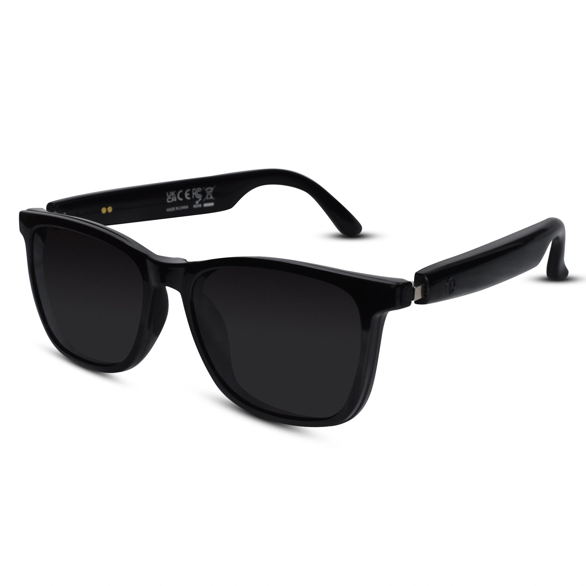 Check Black Smart Blue Cut Polarised Eyeglasses for men & women. Offering Bluetooth 5.3 for seamless connectivity and entertainment