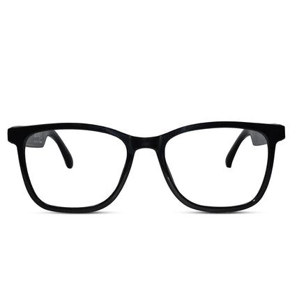 Ai Smart Clip on Bluetooth  5.3 - Music- Calling | Black Smart Blue Cut Polarised Eyeglasses For Men & Women