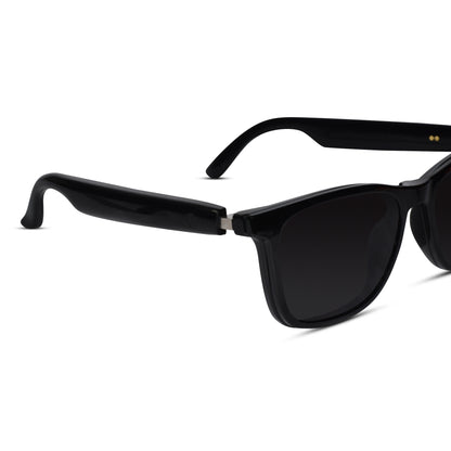 Ai Smart Clip on Bluetooth  5.3 - Music- Calling | Black Smart Blue Cut Polarised Eyeglasses For Men & Women