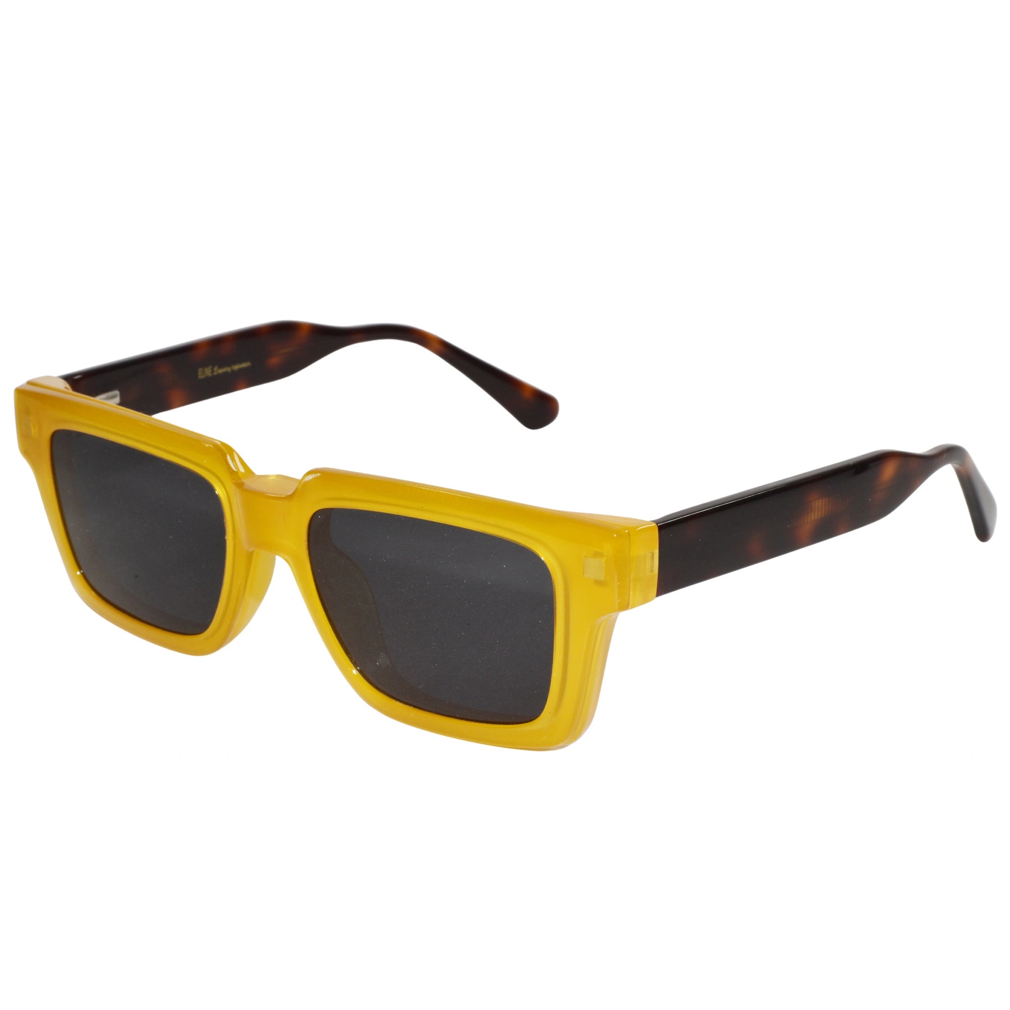 Clip On Rectangular Animal Print Eyeglasses For Men & Women LKE8730-YELLOW