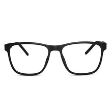 Matt Blue Rectangle Eyeglasses
