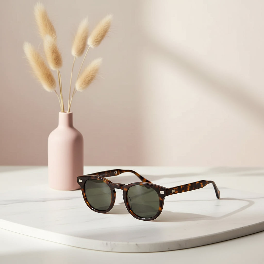 Crystal Polarized Sunglasses For Men & Women ELTY113-BRN