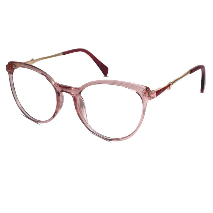 Black Designer Rimless Cat eye Eyeglasses For Women