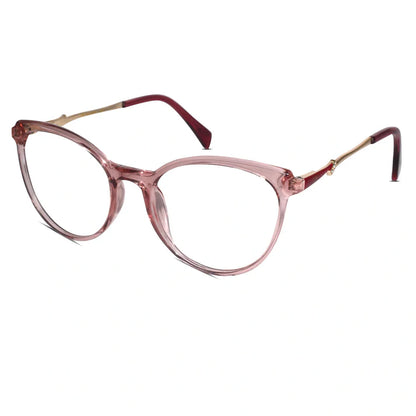 Black Designer Rimless Cat eye Eyeglasses For Women