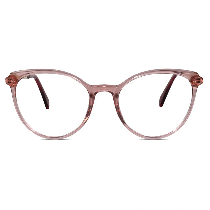 Black Designer Rimless Cat eye Eyeglasses For Women