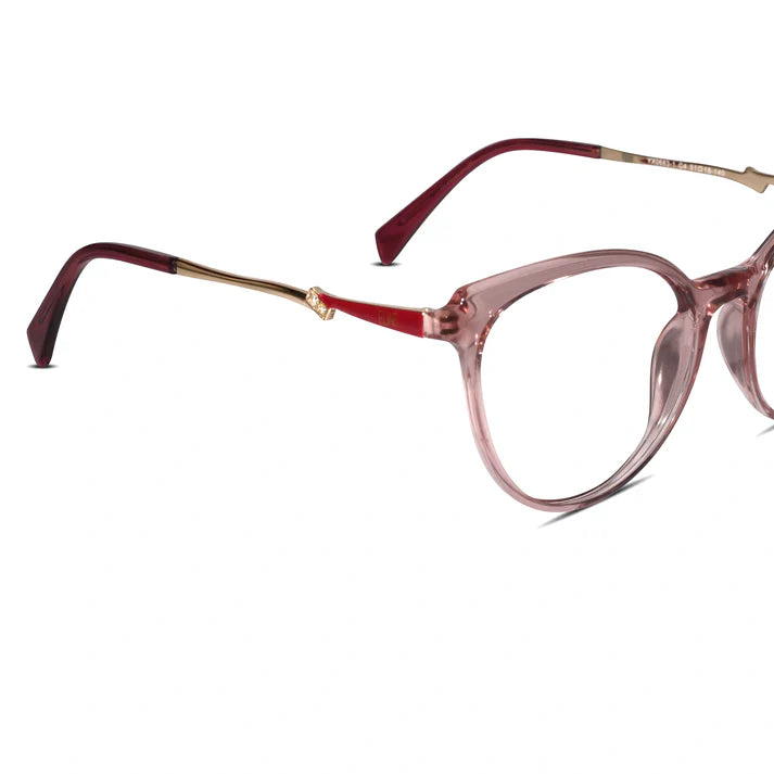 Black Designer Rimless Cat eye Eyeglasses For Women