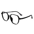 Crystal Black Hexagonal Eyeglasses For Women LKE143-BLK