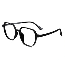 Crystal Black Hexagonal Eyeglasses For Women