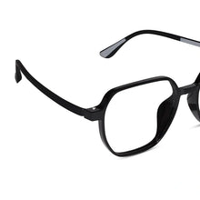 Crystal Black Hexagonal Eyeglasses For Women