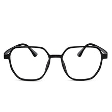 Crystal Black Hexagonal Eyeglasses For Women