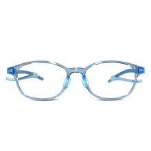 Crystal Blue Rectangular Full Rim Anti Grip Eyeglasses for 5-8 Yrs