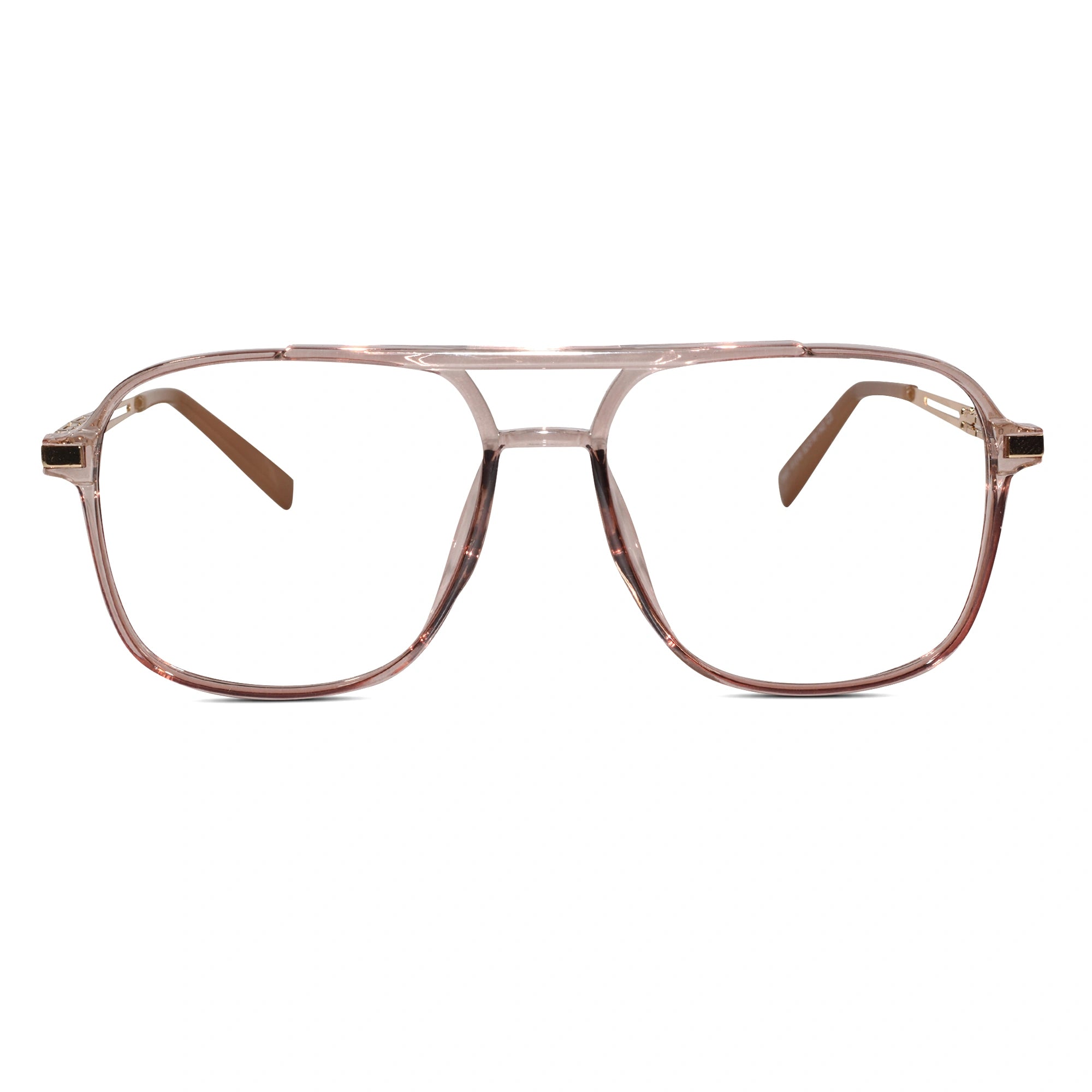 Crystal Brown Marshal Full Rim Eyeglasses Men & Women LKE192-PINK