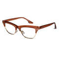 Crystal Brown with Golden Cateye Eyeglasses For Women LKE20016-BRN