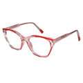 Crystal Dual Tone Cateye Eyeglasses For Women ELE2578-PNK
