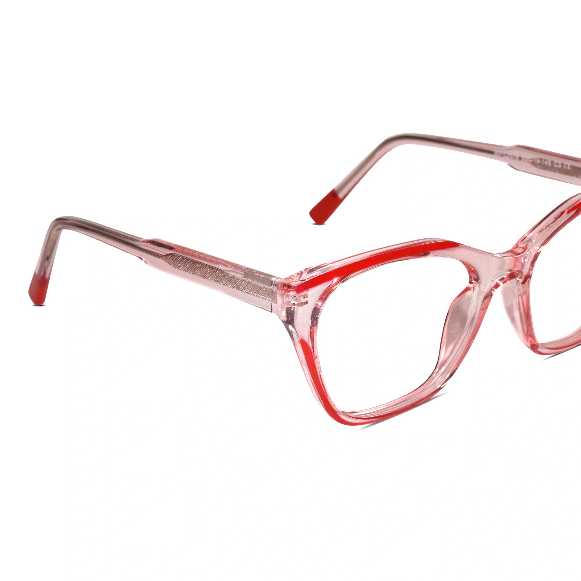 Crystal Dual Tone Cateye Eyeglasses For Women ELE2578-PNK