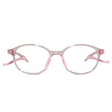 Crystal Pink Rectangular Full Rim Anti Grip Eyeglasses For 5-8 yrs