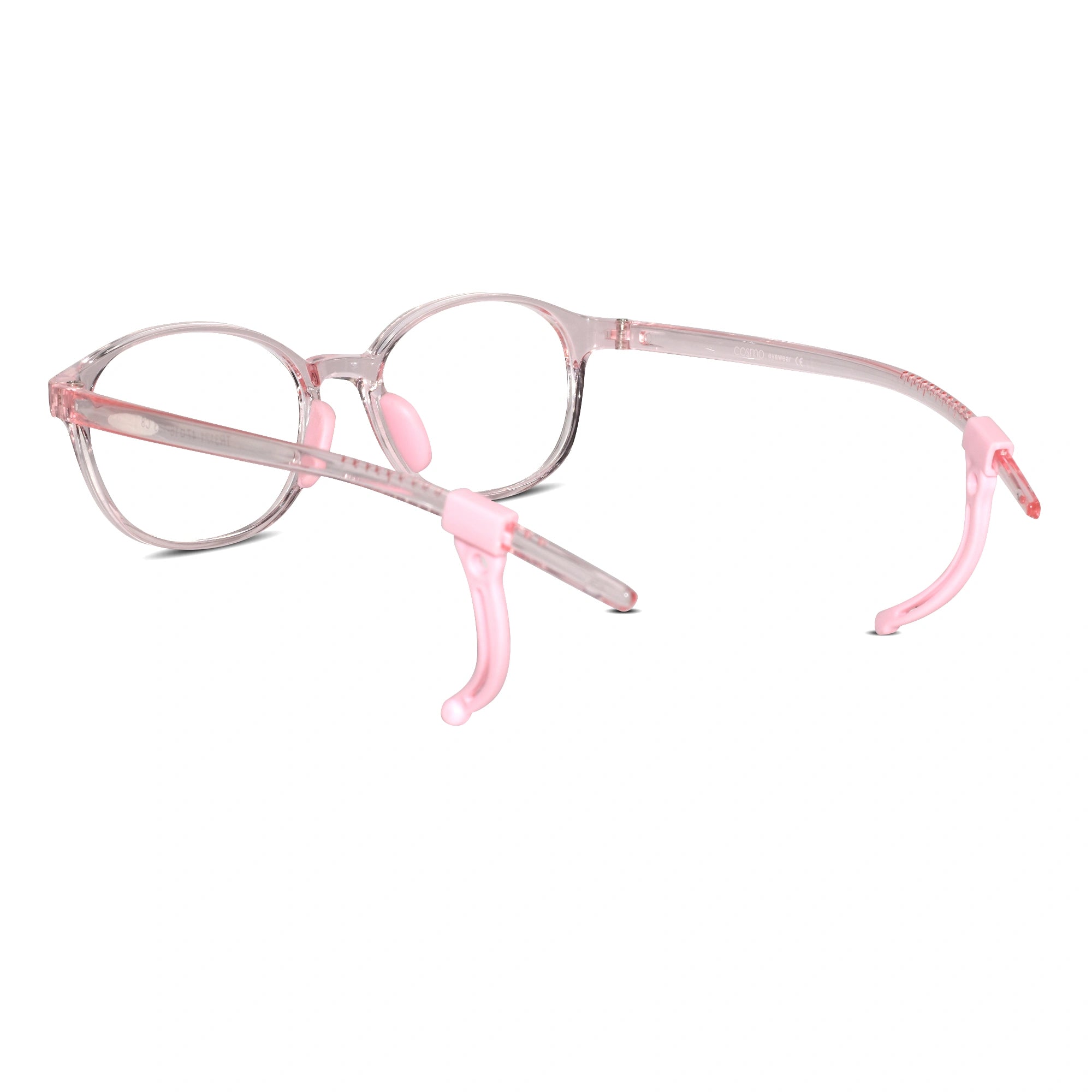 Crystal Pink Rectangular Full Rim Anti Grip Eyeglasses For 5-8 yrs LKEK3121-PNK